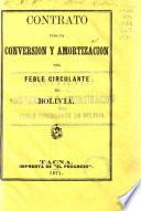 Contrato para la conversión y amortización del feble circulante en Bolivia