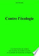 Contre l'écologie