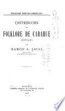 Contribución al folklore de Carahue (Chile)