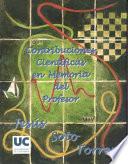 Contribuciones científicas en memoria del profesor Dr. Jesús Soto Torres