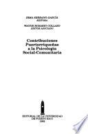 Contribuciones puertorriqueñas a la psicología social-comunitaria