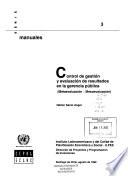 Control de gestión y evaluación de resultados en la gerencia pública