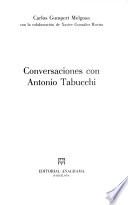 Conversaciones con Antonio Tabucchi
