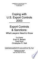 Coping with U.S. Export Controls