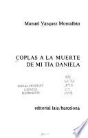 Coplas a la muerte de mi tía Daniela