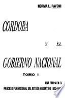 Córdoba y el gobierno nacional