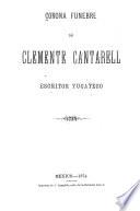 Corona fúnebre de Clemente Cantarell