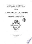 Corona poética dedicada al principe de los tenores