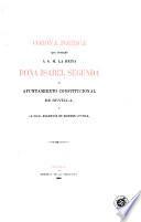 Corona poética que ofrecen á S.M. la Reina Doña Isabel Segunda el Ayuntamiento Constitucional de Sevilla y la Real Academia de Buenas Letras