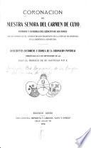 Coronación de Nuestra Señora del Carmen de Cuyo, patrona y generala del Ejército de los Andes que se venera en el templo de San Francisco de la ciudad de Mendoza en la República Argentina