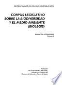 Corpus legislativo sobre la biodiversidad y el medio ambiente (biolegis).: Legislación internacional
