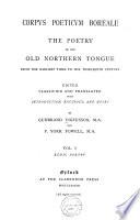 Corpus poeticum boreale: Eddic poetry