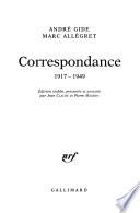 Correspondance, 1917-1949