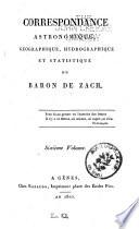 Correspondance astronomique, geographique, hydrographique et statistique