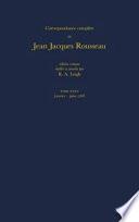 Correspondance complète de Jean Jacques Rousseau