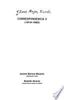 Correspondencia: Correspondencia 2 (1919-1922)