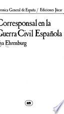 Corresponsal en la Guerra Civil Española