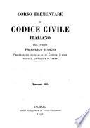 Corso elementare di codice civile italiano