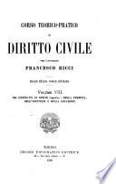 Corso teorico-pratico di diritto civile
