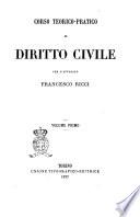 Corso teorico-pratico di diritto civile per Francesco Ricci