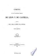 Cortes de los antiguos reinos de Leon y de Castilla