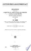 Cotton Price Adjustment Act
