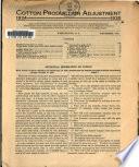 Cotton Production Adjustment