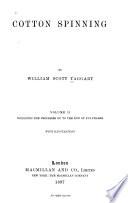 Cotton Spinning: reprinted from the Texile mercury