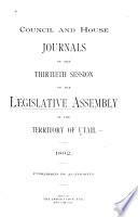 Council Journal of the ... Session of the Legislative Assembly of the Territory of Utah
