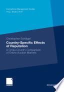 Country-Specific Effects of Reputation