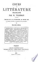 Cours de littérature française