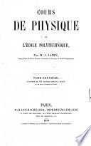 Cours de physique de l'École polytechnique