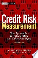 Credit Risk Measurement