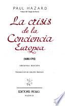 Crisis de la conciencia europea 1680 1715