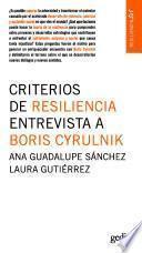 Criterios de resiliencia