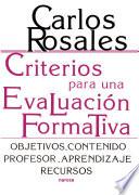 Criterios para una evaluación formativa