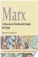 Crítica de la filosofía del Estado de Hegel