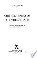 Crítica, ensayos y evocaciones