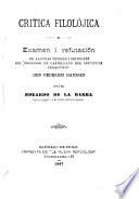Crítica filolójica