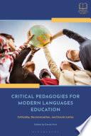 Critical Pedagogies for Modern Languages Education