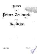 Crónica del primer centenario de la república, 1825-1925, Bolivia