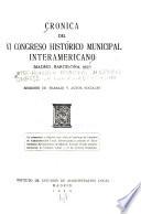 Crónica del vi Congreso Histórico Municipal Interamericano, Madrid-Barcelona, 1957