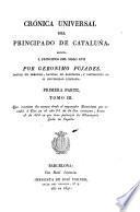 Cronica universal del principado de Cataluna (etc.)