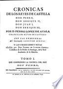 Cronicas de los reyes Castilla