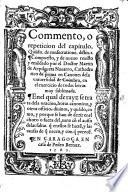 Cōmento o repeticion del capitulo: Quando. de consecratione distin. 1. ... (Segunda impression.-Addiciō de la repeticion del cap. Quando, etc.) G.L.