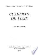 Cuaderno de viaje, Julio 1958-abril 1960