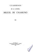 Cuadernos de la Cátedra Miguel de Unamuno