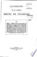 Cuadernos de la Cátedra Miguel de Unamuno
