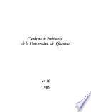 Cuadernos de prehistoria de la Universidad de Granada