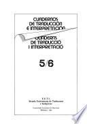 Cuadernos de traducción e interpretación